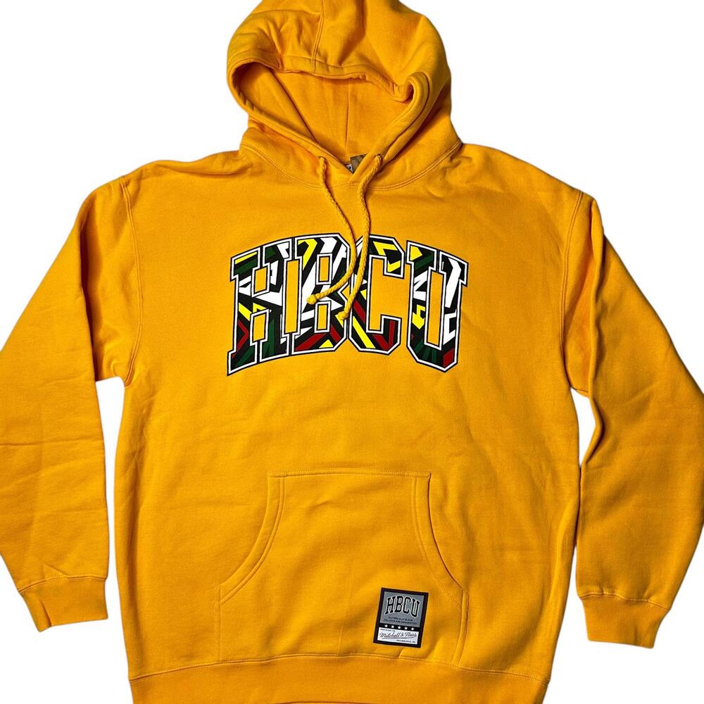 NWT Mitchell & Ness HBCU Pride NCAA Gold Pullover Hoodie Men’s XL